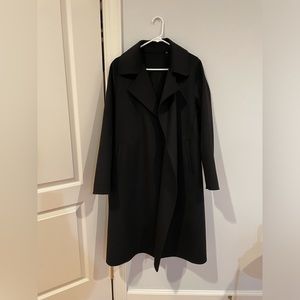 Uniqlo women’s black wool coat